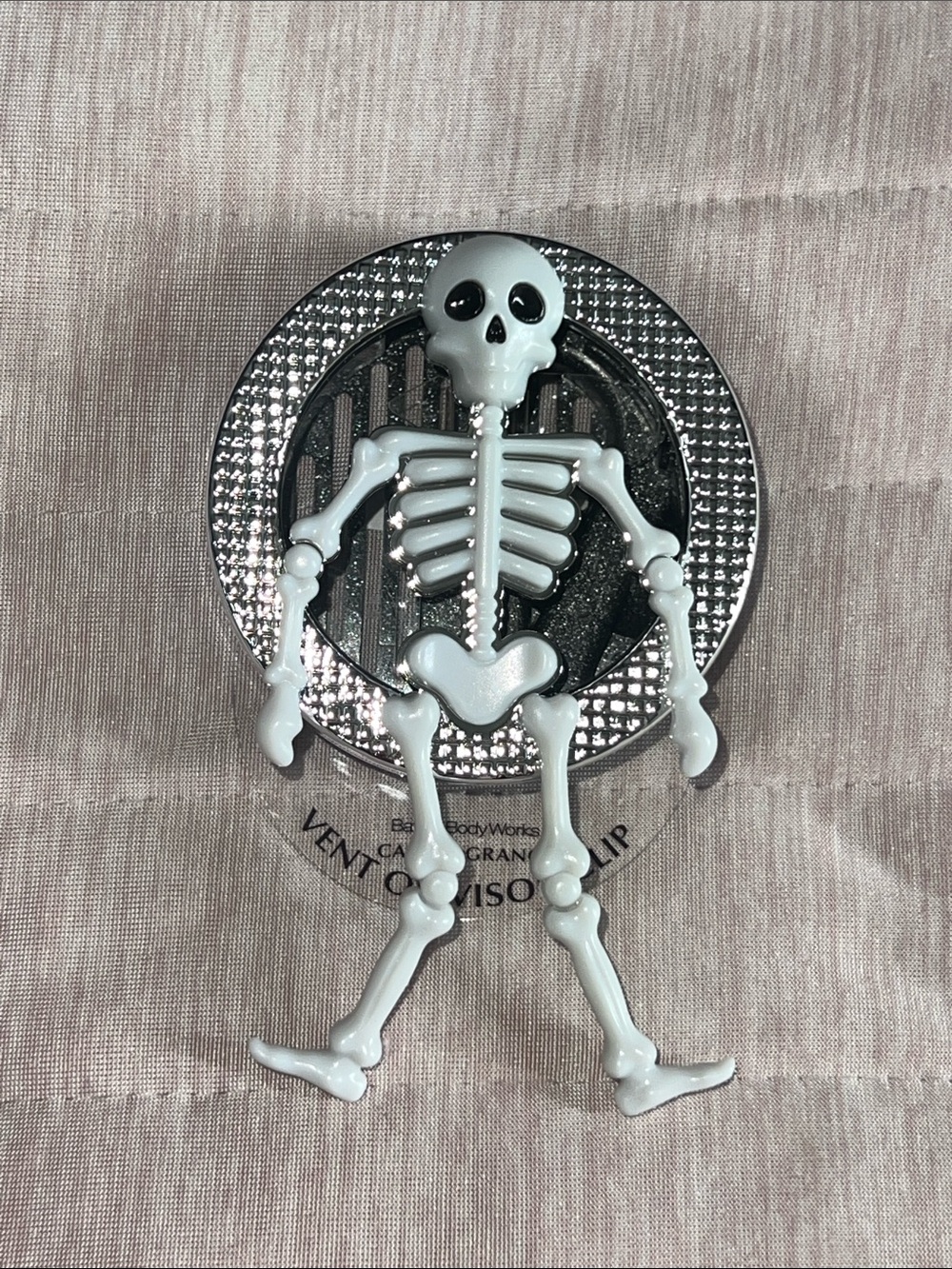 Bath & Body Works Bling with White Skeleton - Vent Clip Car Fragrance Holder